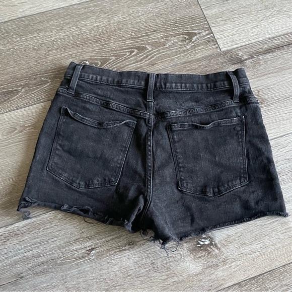 Madewell Exposed button frayed Jean Shorts Size 29 Vintage Black - Picture 7 of 7